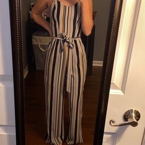 Striped Jumpsuit